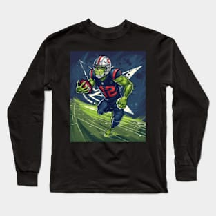 The Grinch Vs Cleveland Indians Logo: Iconic Battle Long Sleeve T-Shirt